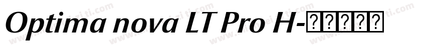 Optima nova LT Pro H字体转换